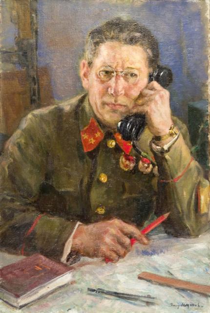 Модоров Ф.А. Портрет генерал-полковника М.А.Пуркаева, командующего Калининским фронтом. 1942 Модоров Ф.А. Портрет генерал-полковника М.А.Пуркаева, командующего Калининским фронтом. 1942
